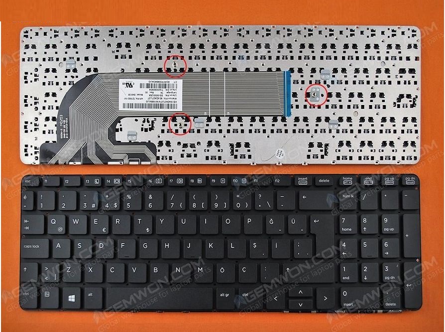 hp probook dizüstü klavye