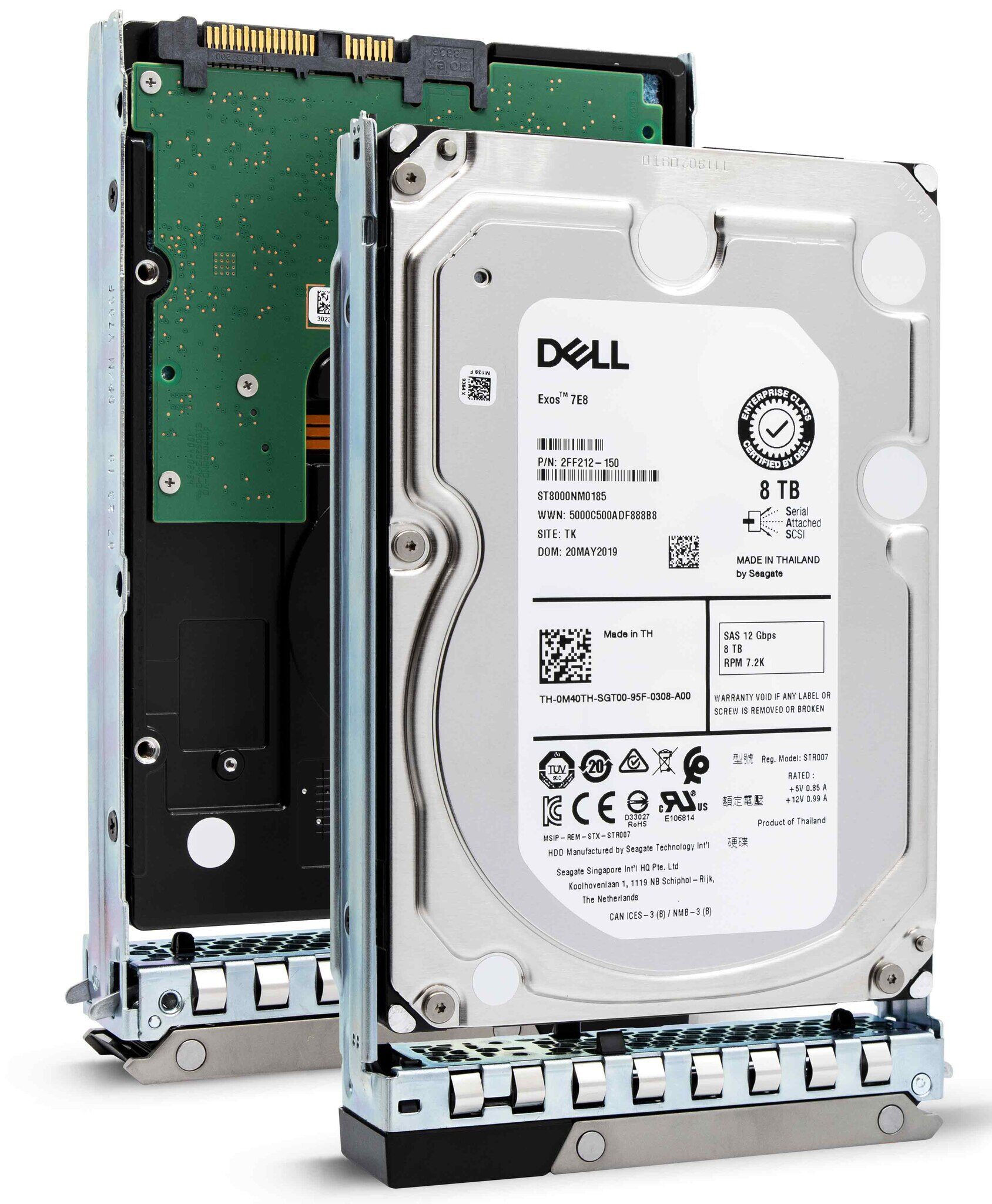 Dell 8TB 7.2K RPM NLSAS 12Gbps 512e 3.5in Hot-plug HDD 14035H72NLS
