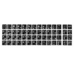 Arapça Siyah Notebook Klavye Sticker