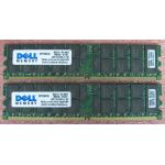 Dell 2x4GB (8GB) DDR2 SDRAM Memory Module PC2-3200 SNPX1564C/4G ECC Registered