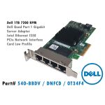 Dell Server Adapter Intel Ethernet I350 QP LP (540-11333 540-BBDV DNFCD 0T34F4)