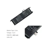 Asus F453 F453MA F553 F553M ASB21N1329 BAT-ASX453 Pili Batarya