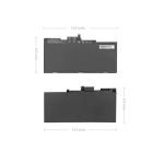 HP EliteBook 840 G3 (L3C69AV) Notebook 11.4V 3-Cell XEO Batarya