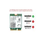 Intel Dual Band Wireless AC 9560 Desktop Kit Bluetooth 5.0 802.11 Ac M.2 CNVI 9560NGW Wifi Kart