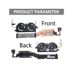 DELL XPS 13 9380 7390 Laptop CPU Fan and Heatsink 0WCX2D