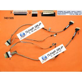 TOSHIBA L500 L500D L505 L505D LED Notebook Data Kablosu DC02000UC10 KSWAA/AE LVDS CMOS