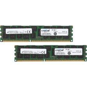 Crucial 32GB (2 x 16 GB) 240-Pin DDR3 SDRAM ECC Registered DDR3 1600 (PC3 12800) Server Memory Model CT2K16G3ERSLD4160B