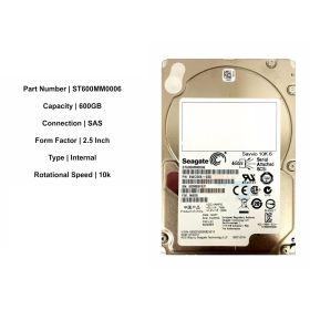 ST600MM0006 Seagate Savvio 10K 600 GB 2.5" Internal Hard Drive