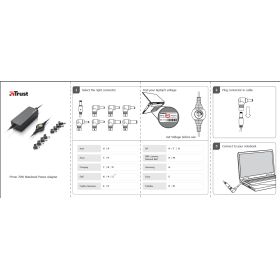 TRU17259 Trust 70W Universal Notebook Adapter-Siyah