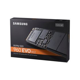 Samsung 960 EVO 500GB M.2 22x80mm PCIe x4 Gen 3 NVMe SSD (MZ-V6E500BW)