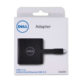 Dell Adapter, USB Type C to HDMI/VGA/Ethernet/USB (470-ABQN)