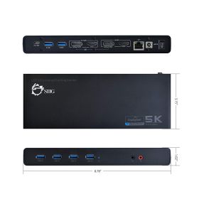 SIIG JU-DK0411-S1 4K Dual Video Docking Station