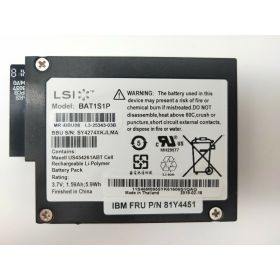 IBM M5000 M5014 M5015 9260 9280 81Y4451 BAT1S1P LSI BBU08 Raid Battery