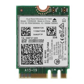 Intel 7265NGW AC M2/NGFF Dual Band 2.4/5G 867Mbps WiFi BT4.0 NGFF/M.2 DD