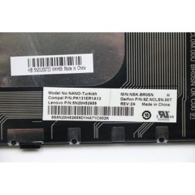 Lenovo B50-10 (Type 80QR) XEO Türkçe Laptop Klavyesi