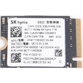 SK Hynix BC711 HFM1TD3GX013N BA 1TB NVME M.2 2230 SSD