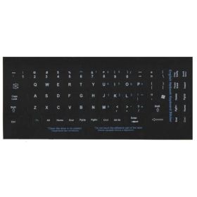 Q Ingilizce Siyah Notebook Klavye Sticker