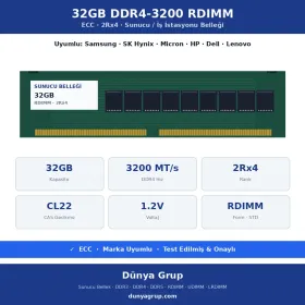 Huawei FusionServer Pro 2288 V5 32GB DDR4 PC4-3200 ECC -1