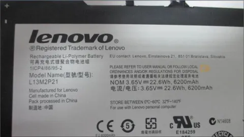 Lenovo 121500207, 121500208 Orjinal Laptop Bataryası