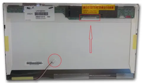 LTN160HT01-001 Samsung 16.0 inch Floresanlı Notebook Paneli Ekranı