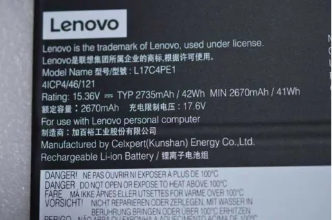 Lenovo L17M4PE1, L17C4PE1 Orjinal Laptop Bataryası