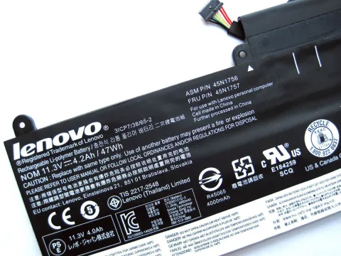 Lenovo 45N1754 45N1755 Orjinal Laptop Bataryası