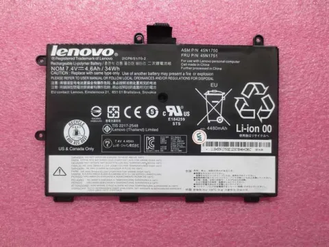 Lenovo 45N1750, 45N1751 Orjinal Laptop Bataryası