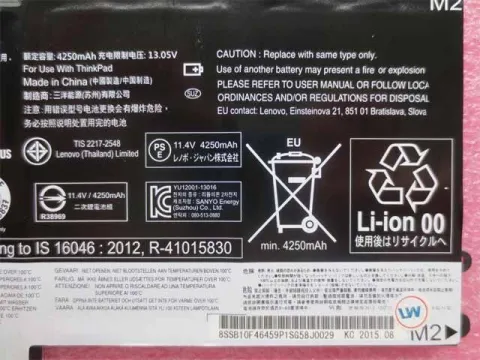 Lenovo 00HW020, 00HW021 Orjinal Laptop Bataryası