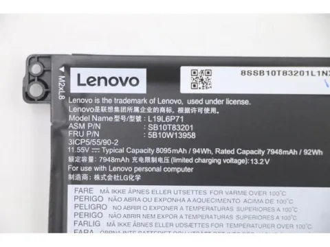 Lenovo ThinkPad T15g (20UR002XTX) Orjinal Laptop Bataryası