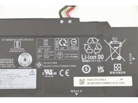 Lenovo 5B10W51824 5B10W51825 41Wh Orjinal Laptop Bataryası