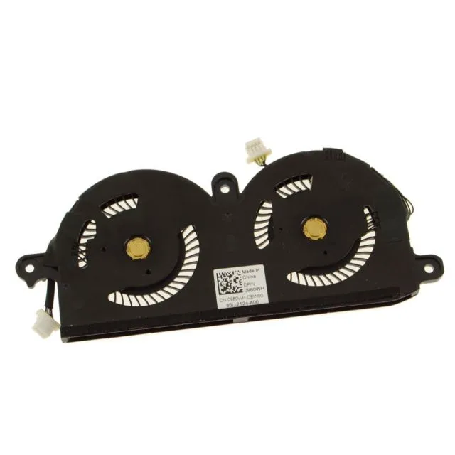CPU-koelventilator voor XPS 13 9370 9380 0980WH 980WH ND55C19 16M01, DC 5V 0.27A Kleine en Draagbare Laptop CPU-koelerventilator, 4-pins Stroomaansluiting