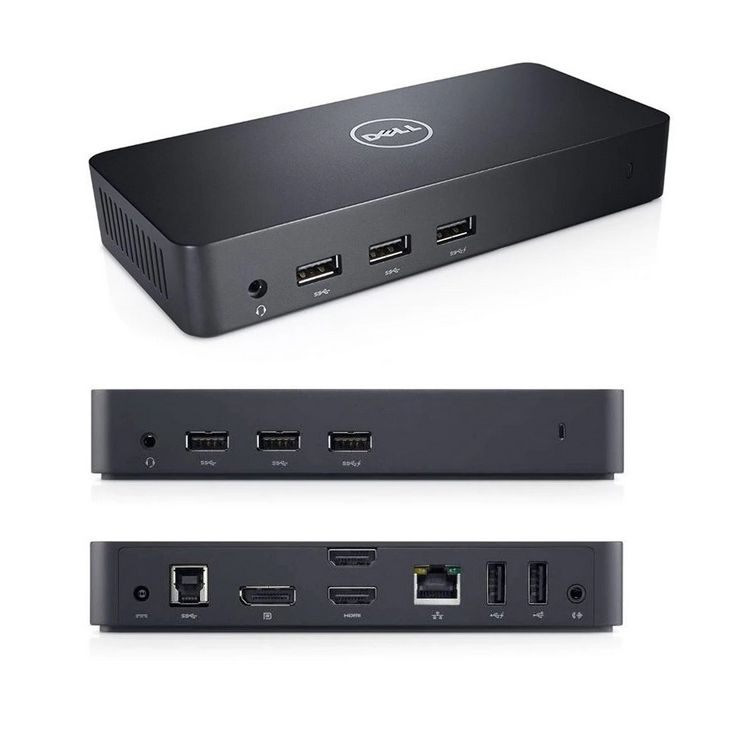 Dell D3100 4K USB 3.0 Docking Station 6FT7T 452BBOT D2CPX 5M48M 452BBPG
